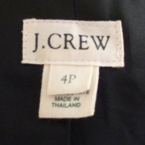 J Crew 4P Gray Double Breasted Cropped Jacket - Picture 6 of 6